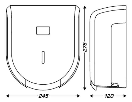 TOILET PAPER DISPENSER HI-SET LUXE