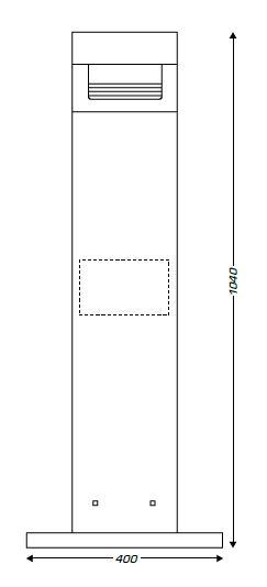 HI-SET SQUARE ASHTRAY