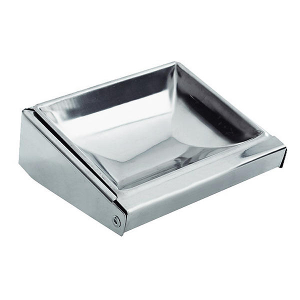 POLISH FINISHED STAINLESS STEEL WALL MOUNTED ASHTRAY